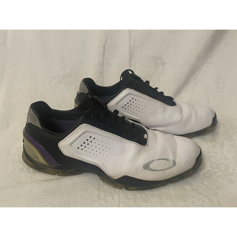 Oakley Men's Carbon Pro Golf Cleat Shoes Men's Size 12 ‎ US White/Purple/Black
